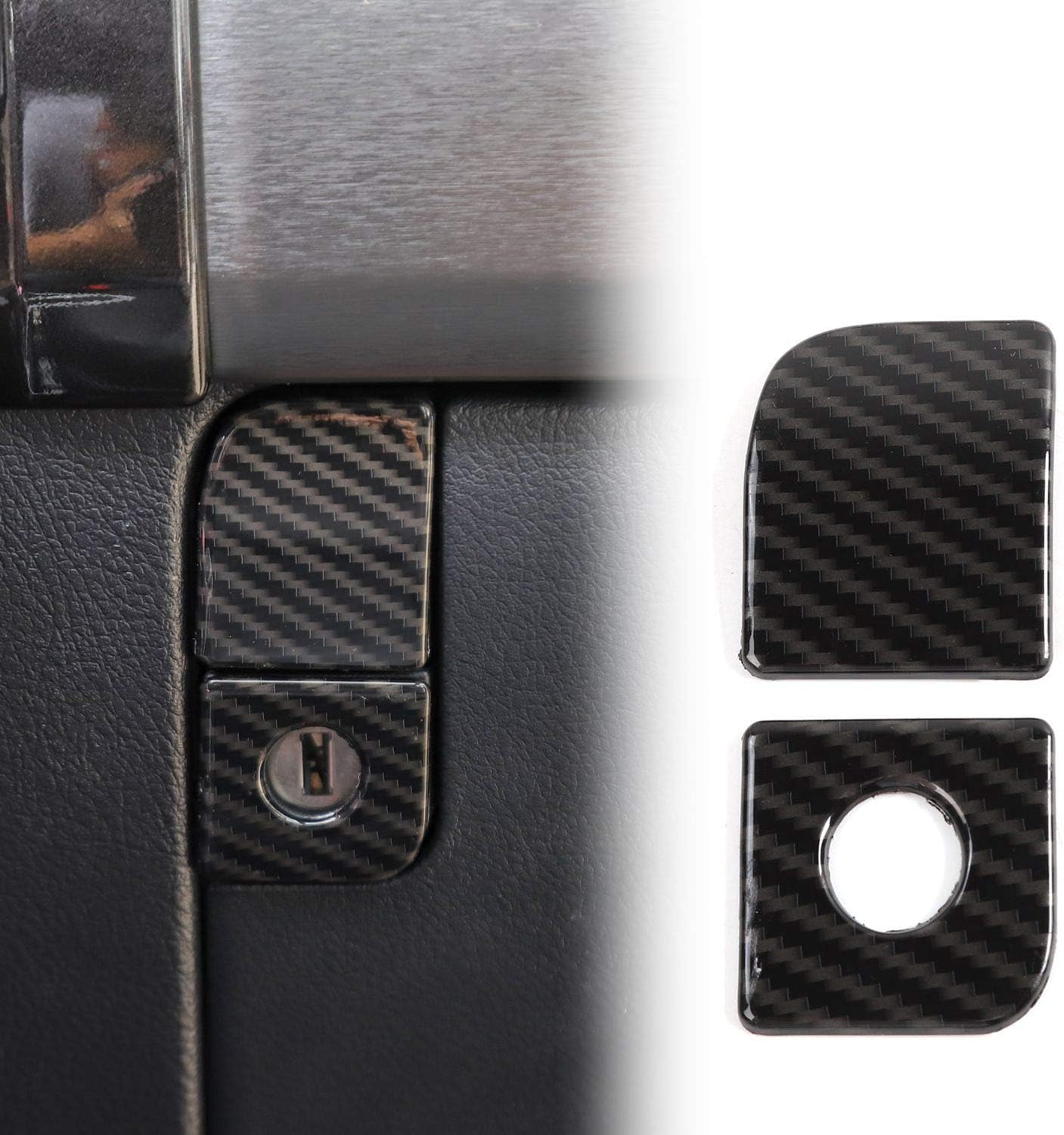 Voodonala for 4runner Co-Pilot Passenger Storage Switch Trim fit Toyota 4runner SUV 2010-2019(Carbon Fiber Grain)
