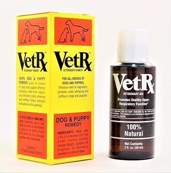 علاج VetRx Dog & Puppies 2oz لجميع أمراض الجهاز التنفسي العلوي