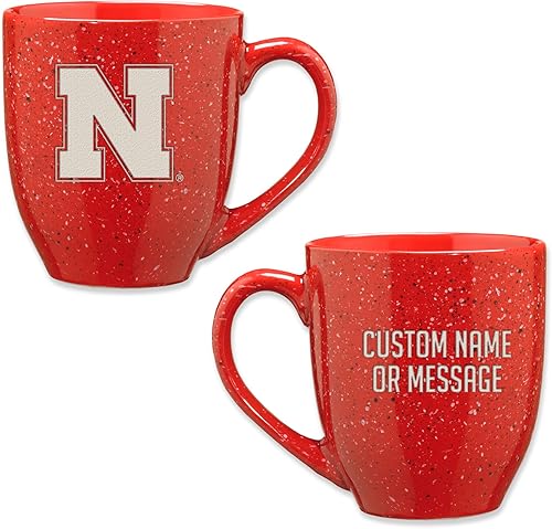 Miniatura 49 de Rico Industries NCAA UCLA Bruins Royal Blue - Taza de café de cerámica moteada grabada con láser de 16 onzas