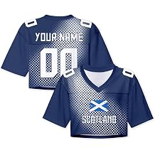 Women Jersey Y2k Personalized Football Jersey National Flag Crop Tops Fashion Hip Hop V-Neck Shirts Streetwear Shirts