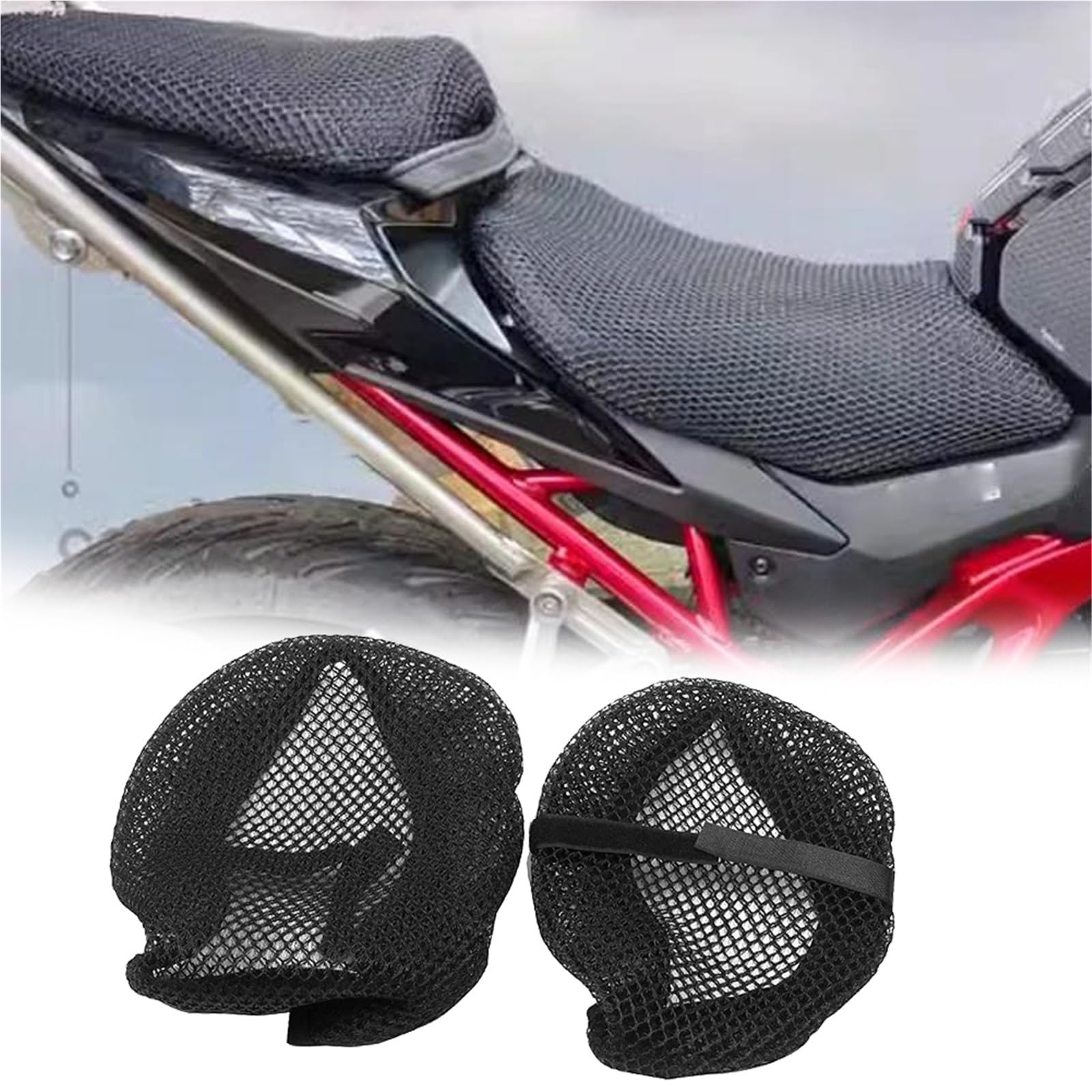 Housse de siège de moto CB750 Hornet isolation thermique coussin 3D