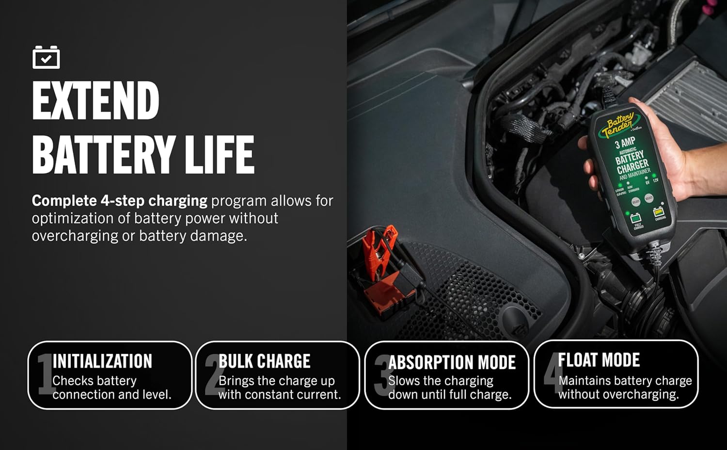 Battery Tender 4-Step Charging Program