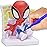 Marvel Spidey Design A Vinyl - Marvel Spidey and His Amazing Friends DIY Coloring Toy - Washable Markers and Vinyl Figures Included - Creative Craft Kit for Kids Ages 4+