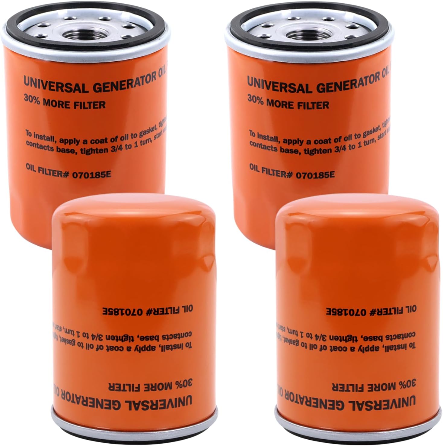 070185ES Oil Filter Compatible with Generac Guardian 8-24kw Series Air-Cooled Home Standby Generators & Portable Outdoor Generators Replace# 070185E 70185 (5 Pack)