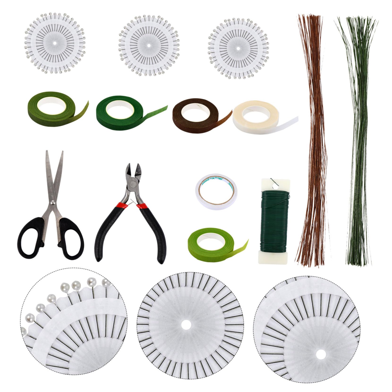 SHINEOFI Dispositivo Empaquetar Flores Kit Herramientas Cinta Adhesiva Arte Floral Manualidades