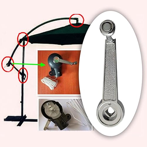 Miniatura 4 de Paraguas de patio Accesorios Paraguas Piezas de reemplazo de Paraguas resistente Parasol, brazo de la manija