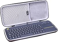Vista 1 de L LTGEM Funda rígida EVA para Logitech K400 Plus, Logitech MX Mechanical Mini, teclado táctil inalámbrico Logitech POP Keys (solo funda)