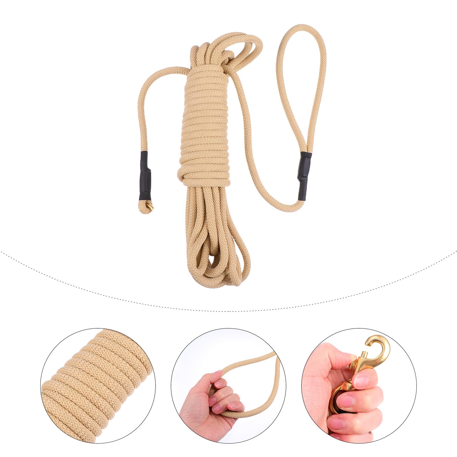 KOMBIUDA Correa para Perros Grande Metros Resistente y Gruesa Cuerda Larga para Entrenamiento y Paseo al Aire para Correr y Actividades al Aire
