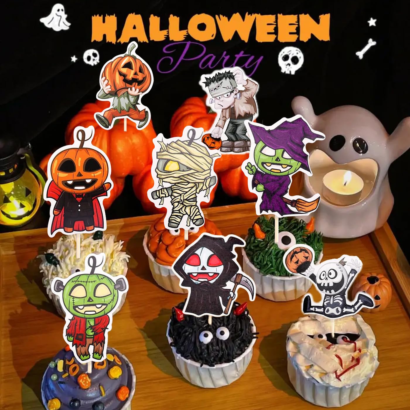 Halloween Cupcake-Topper – Gruselig-süße Deko Für Deine Party!
