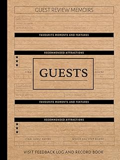 Guest Visit Feedback Log Record Book: Visitor Experience Journal. Detail & Track Every Review. Ideal for Hotels, Hospitality, and Businesses