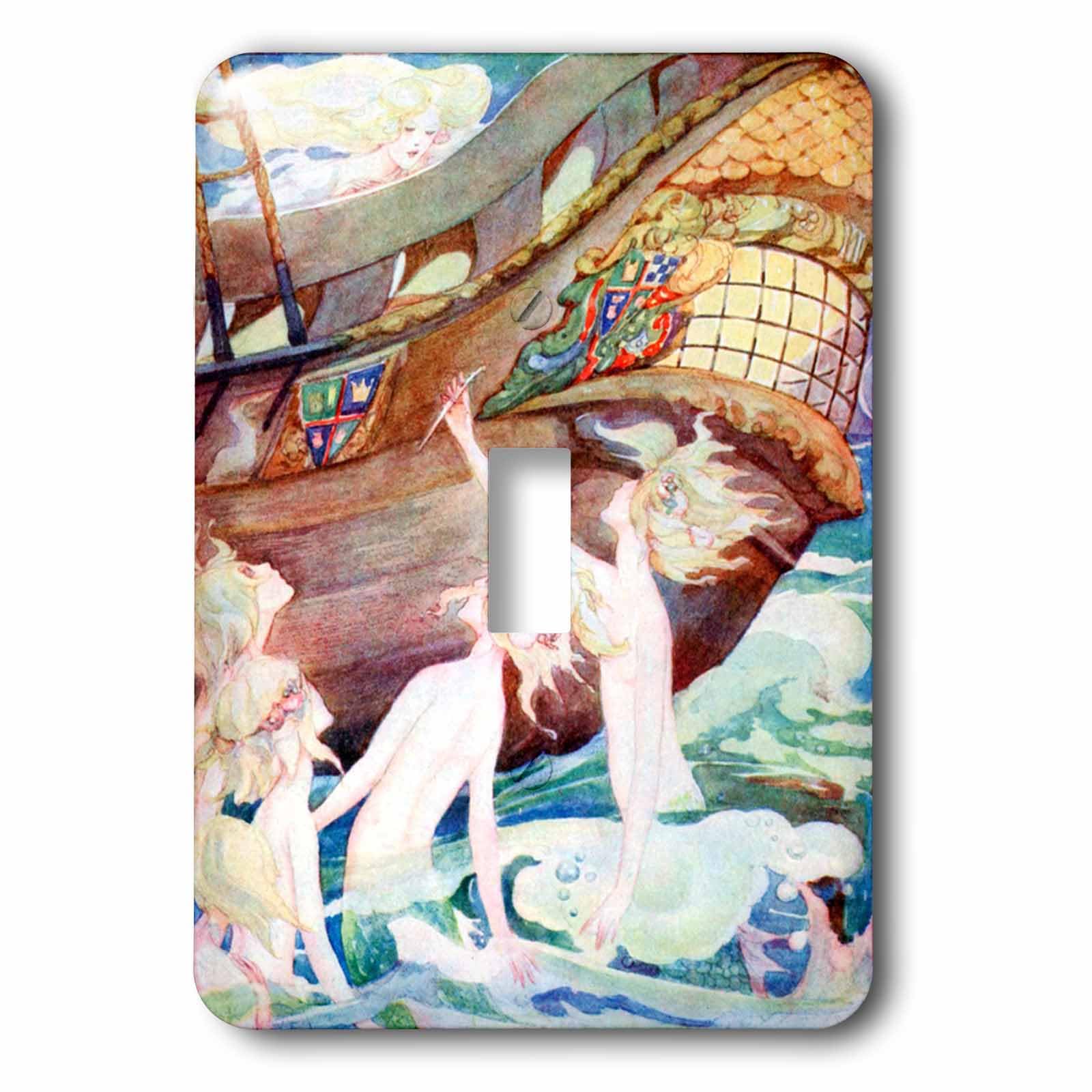 Interrupteur sirène et bateau en bois lsp_62049_1 pour illuminer une chambre de fille