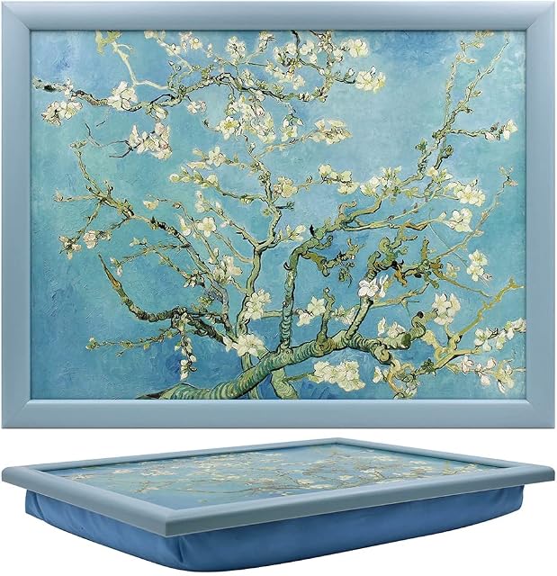 Almond Blossom Design Cushioned Lap Tray