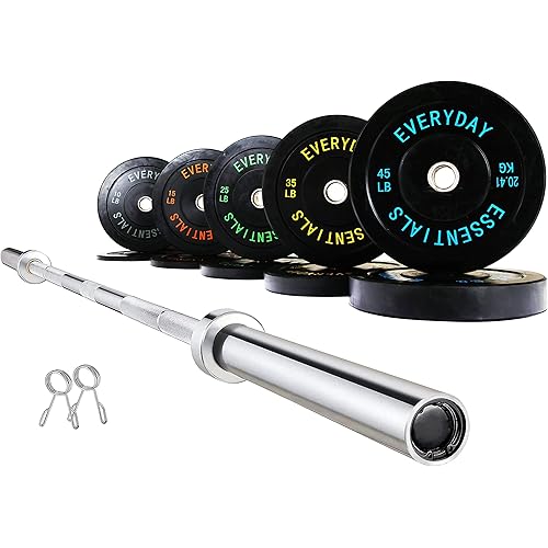 BalanceFrom Color Coded Olympic Bumper Plate Weight Plate