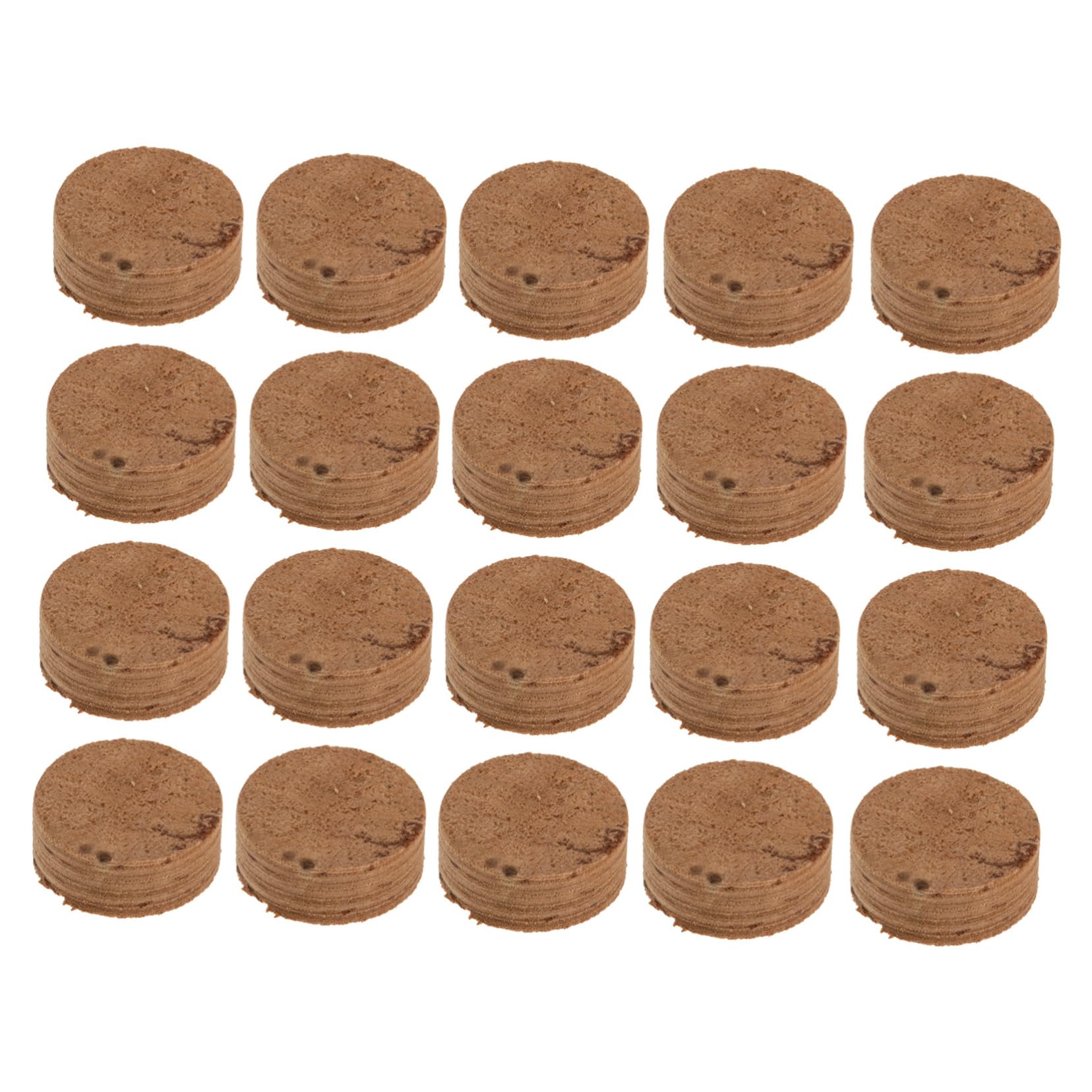 Yardwe 20Pcs Saxophone Cork Pads Replacement Lightweight Easy to Install Key Cork Pads for Alto Saxophone Compact for Storage and Performance Enhancements