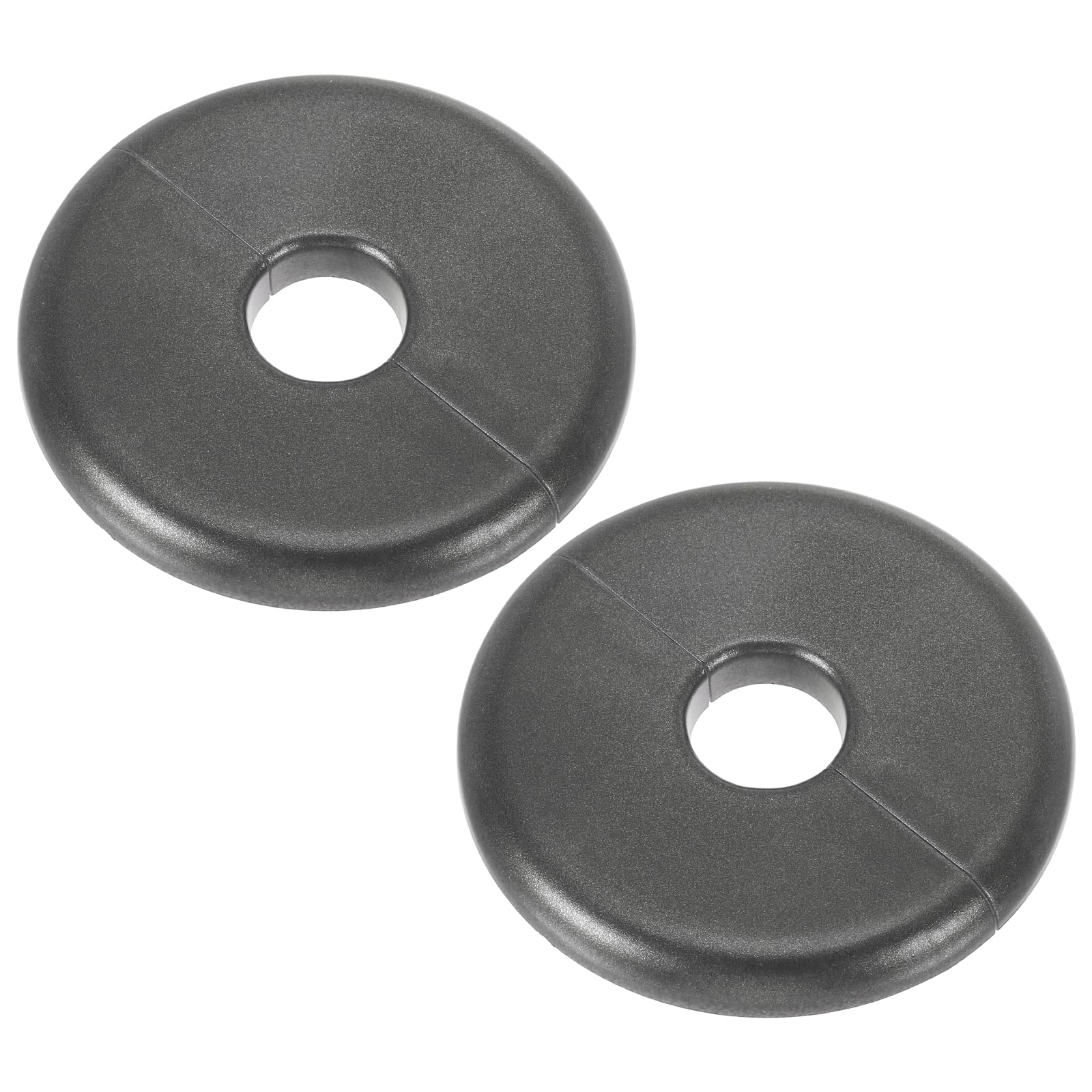 sourcing map 2Pcs Wall Split Flange, ABS Self-Adhesive Escutcheon Plate for 16.5mm/0.6" Diameter, Water Pipe Cover for Kitchen Toilet Faucet Decoration, Grey
