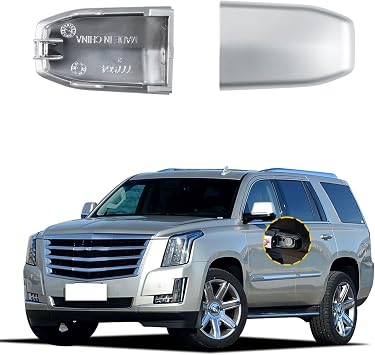 Car Exterior Door Handle Key Hole Trim Cover Cap Compatible with Cadillac Escalade 2015 2016 2017 2018 13596115 Door Handle Accessories Lock Cap Front Left