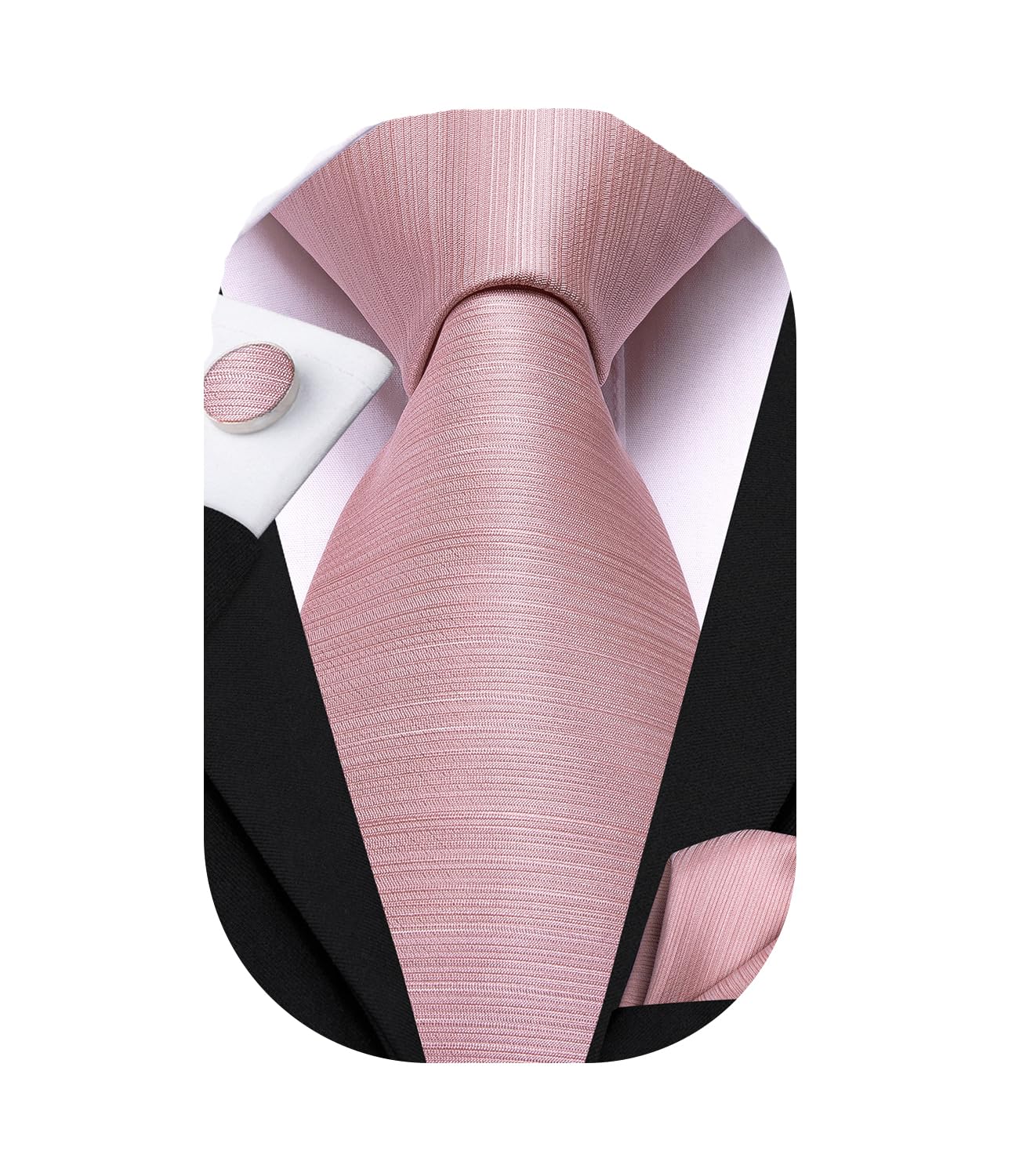 Dubulle Mens Tie Sets Woven Paisley Stripes Neckties Pocket Square Cufflinks Business Wedding