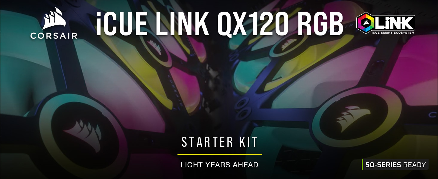 新品未開封 Corsair iCUE LINK QX120 RGB 3個セット Amazon | CORSAIR iCUE LINK QX120 RGB スターターキット White