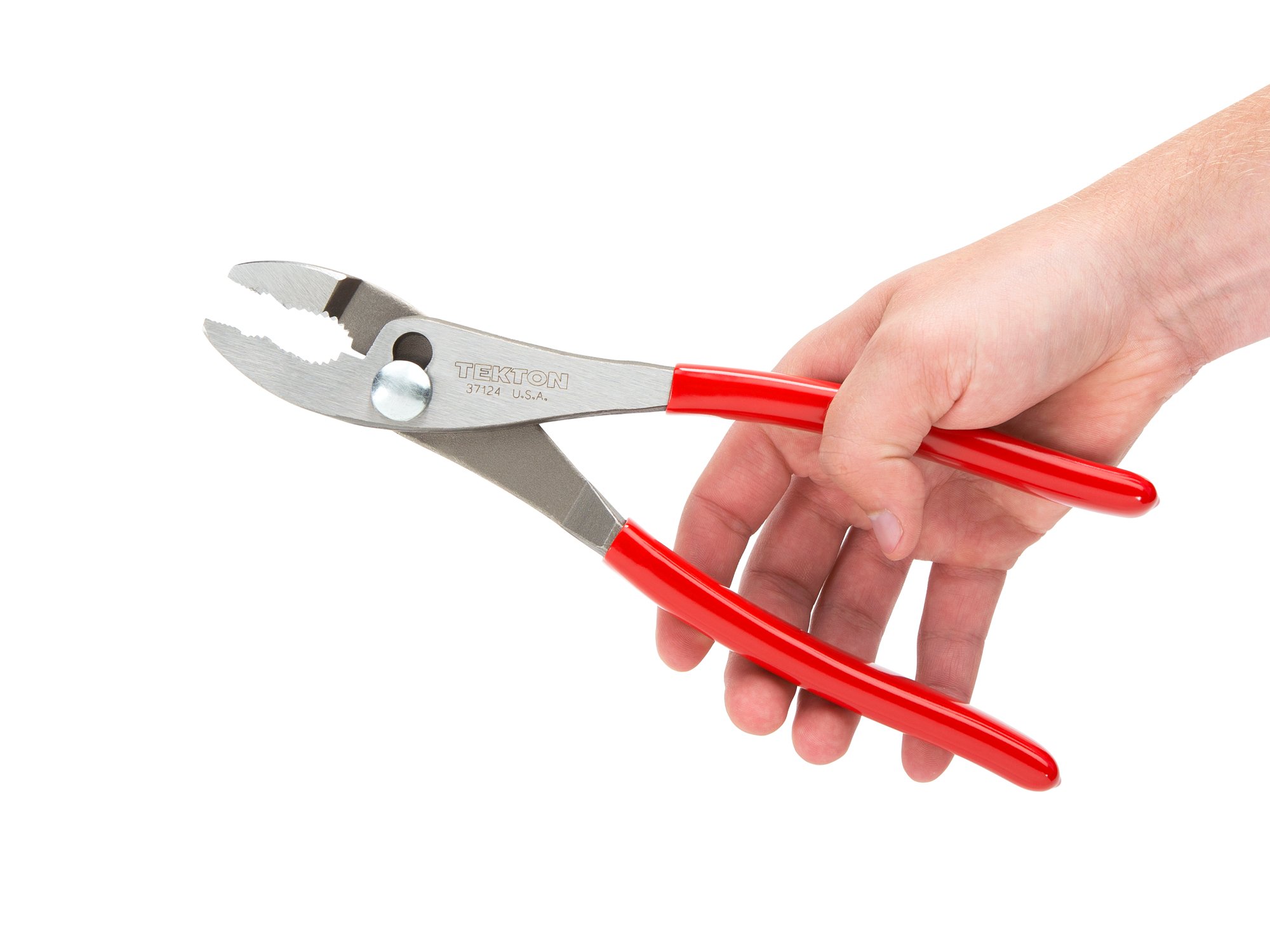 TEKTON 37124 Szczypce do przegubów ślizgowych, czerwone, 25 cm
