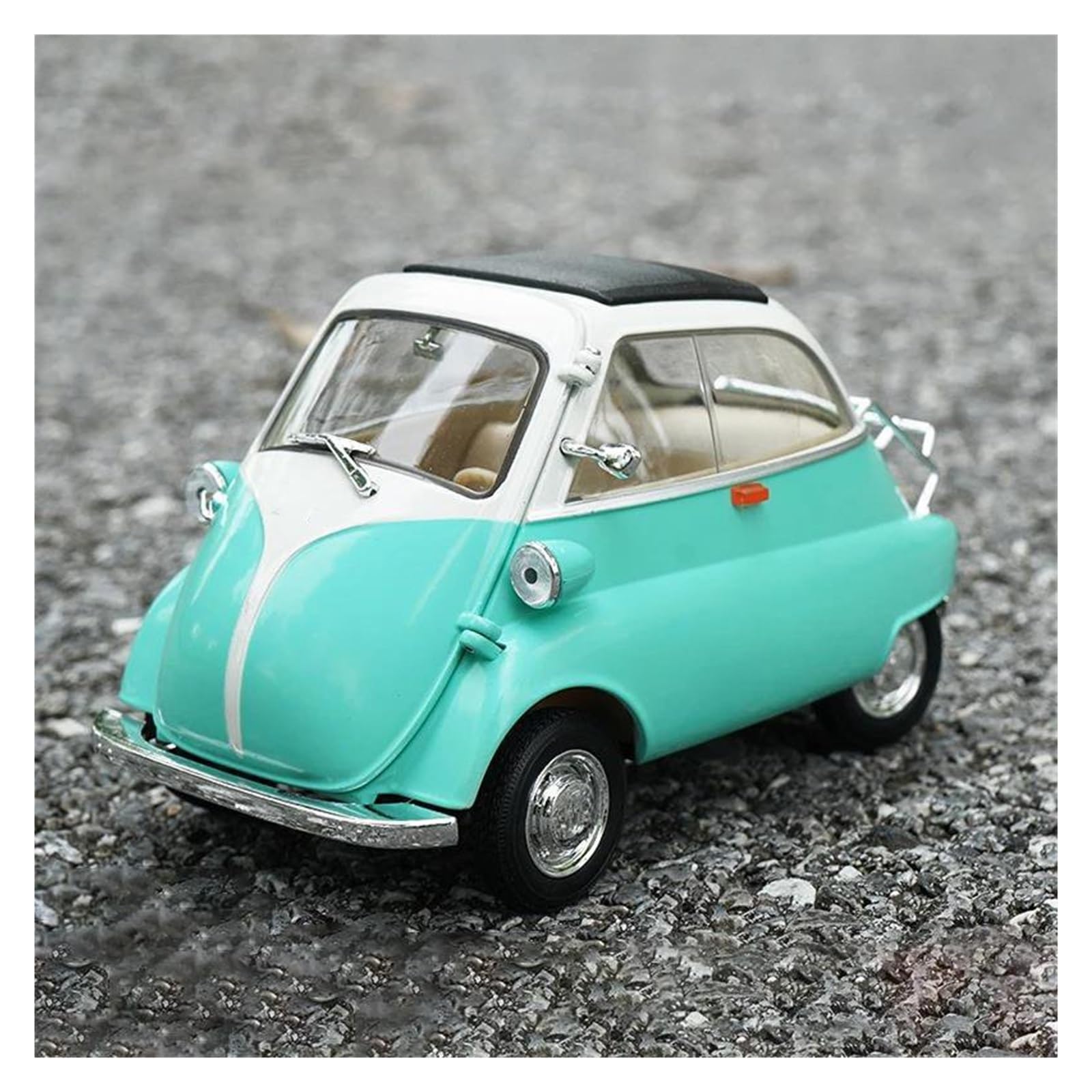 BANKOTO Diecast Car 1:18 For BMW For Isetta Alloy Diecasts Vehicles Car Model Miniature Collectible Model(Green)