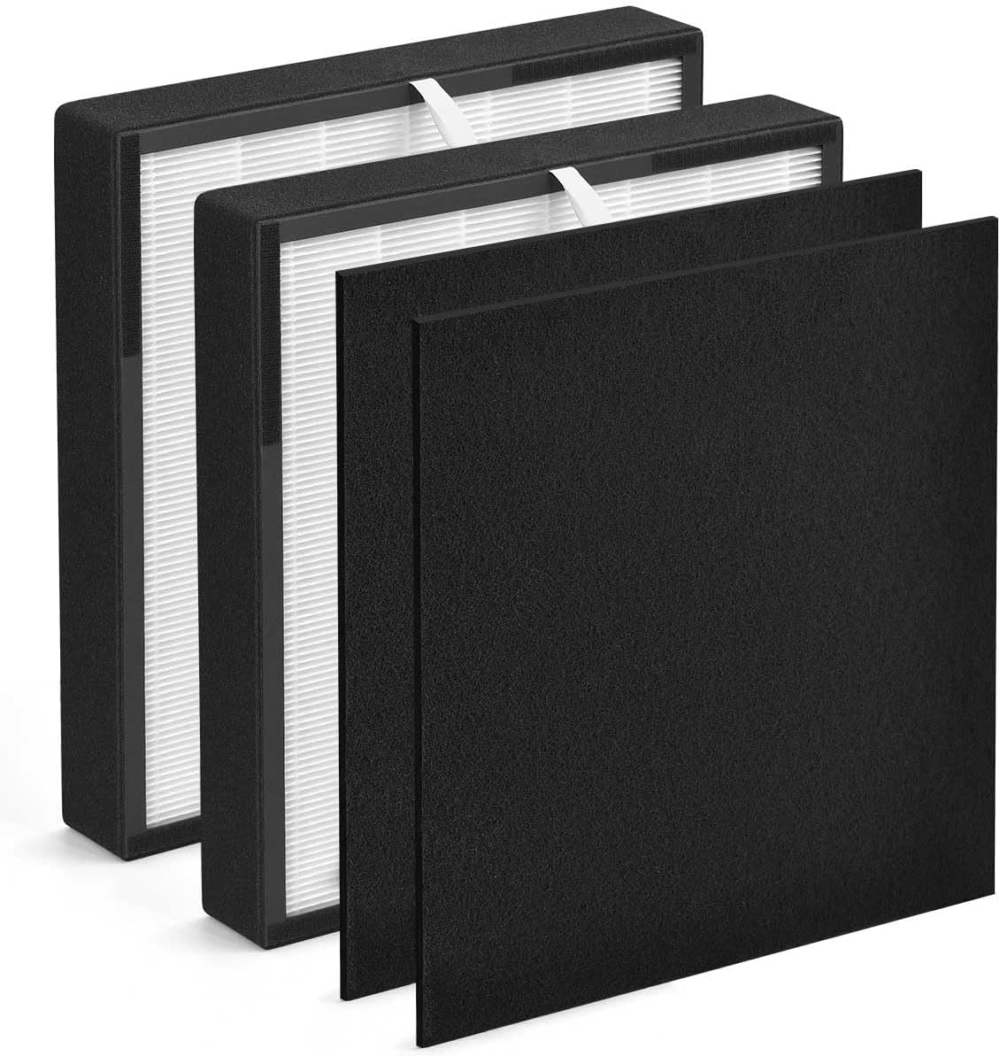 BF35 Filter Replacement Compatible with BF35 Air P-urifier, BF35 True HEPA Filter Replacement Package Includes 2x Carbon Pre-Filter and 2x H13 HEPA with Activated Carbon Filter