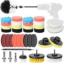 Lianai Conjunto de almofadas de polimento de carro 38 pçs para polimento de carro, esponja de polimento, conjunto de ferramentas de polimento, polidor de carro