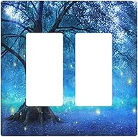 Vista 96 de Interruptor de Luz Cove Silla de Playa Paisaje Marino Océano Azul Placa de Pared de 3 Posiciones Placa de Interruptor de Luz Triple Palanca Costera