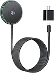 INIU Chargeur magnétique sans fil, Qi2 Certifié 15W Pad de recharge sans fil rapide avec ventilateur de refroidissement & LED Lumière, pour iPhone 17 16 15 14 13 12 Series, AirPods, et plus (Adaptateur non inclus)