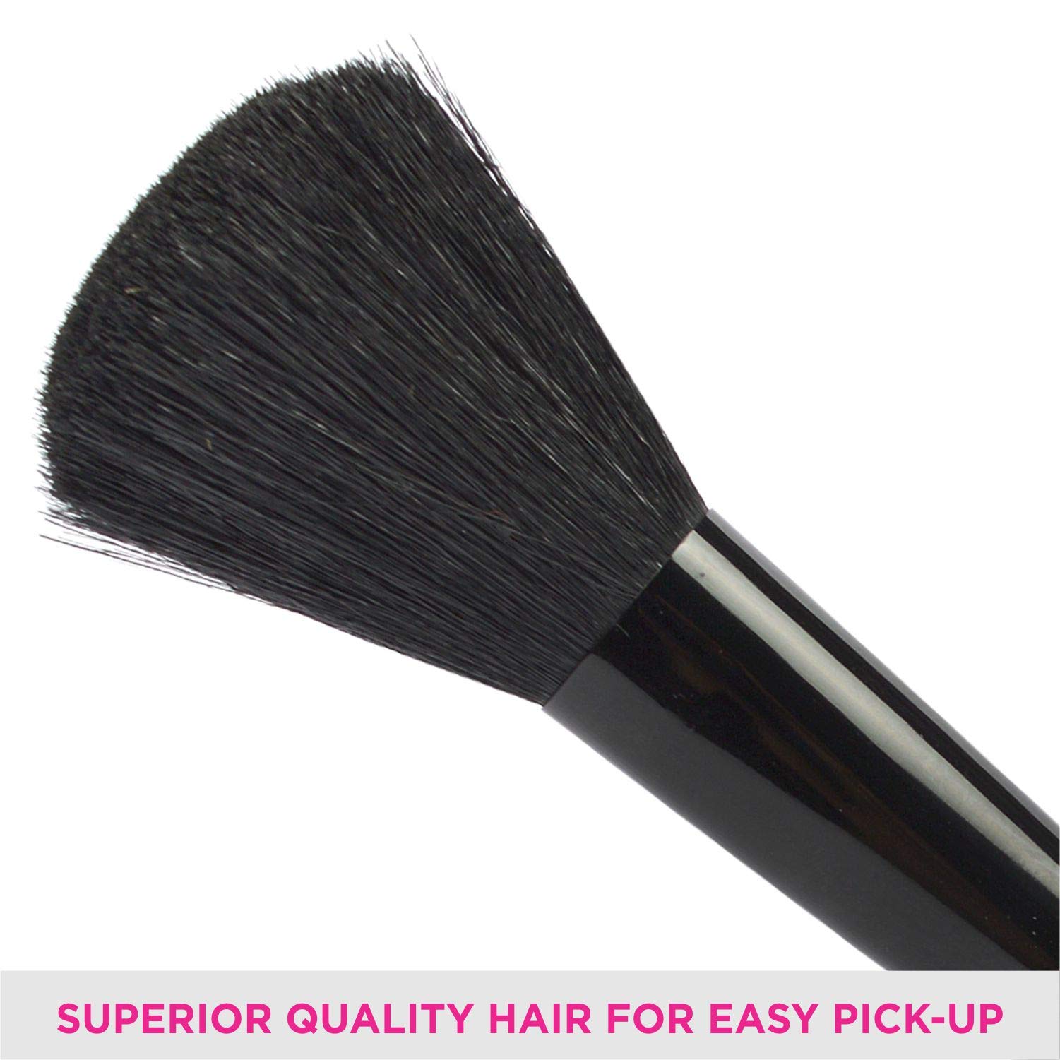 Vega Blush Brush with Wooden Handle and Natural Animal/Synthetic Hair, (EV-19) 1