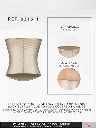 Miniatura 3 de Salome Cincher de cintura con cremallera 0315-1