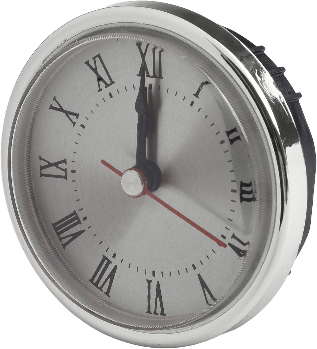 2-1/2 Inch 65Mm Quartz Clock Insert Movement, Replacement With Roman Numerals For DIY Crafts And Home Décor, For Glass And Craft Clocks, For Wall Decorations And Restoring Vintage Timepieces(silver)