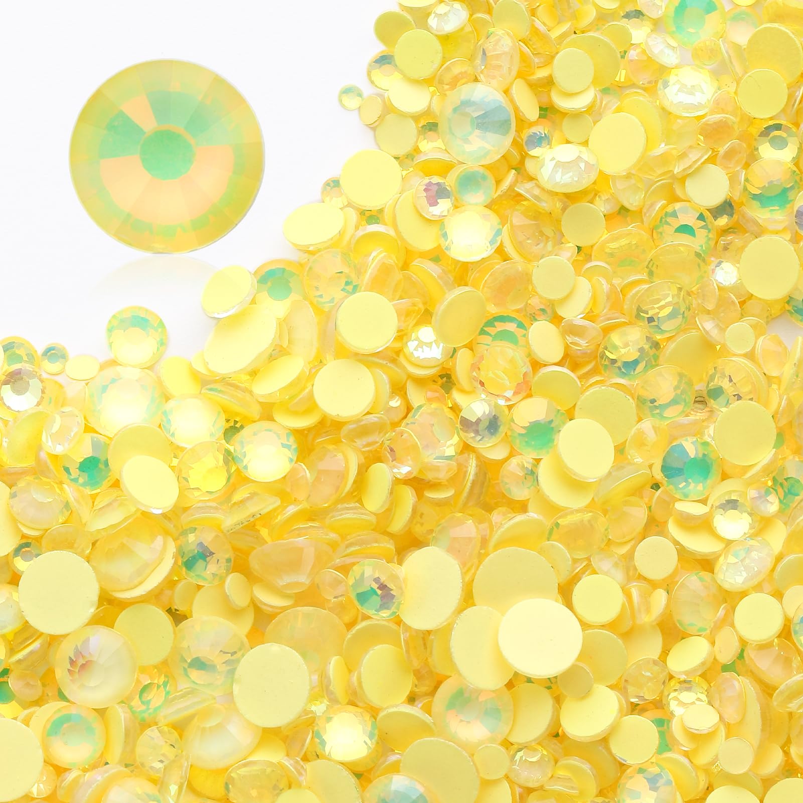 1440PCS F Yellow SS6 Flatback Rhinestones(1.9-2.0mm)