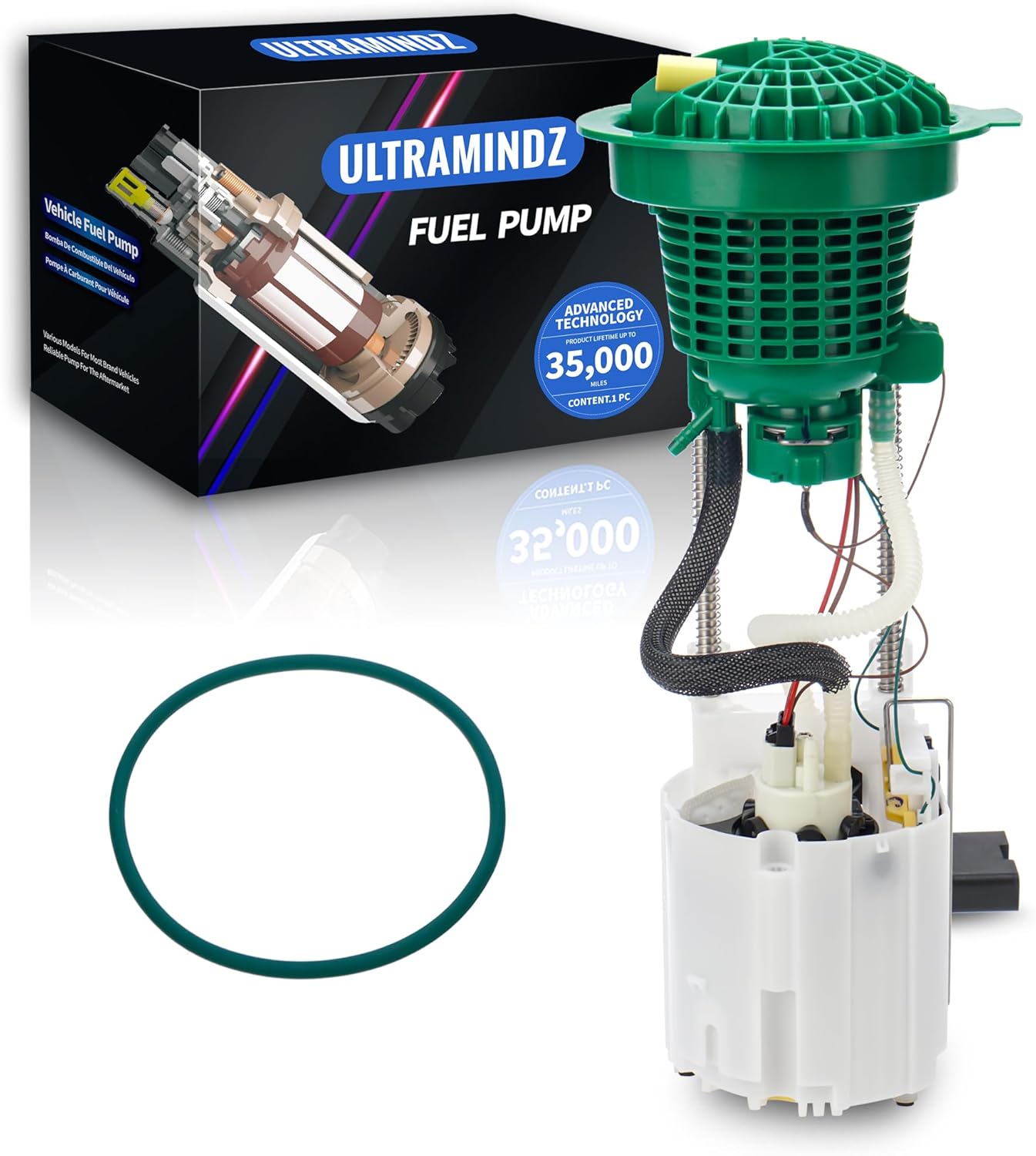 Fuel pump for Dodge Ram 1500 FLEX Fuel 4.7L V8 2004-2007 w/ 35 Gal Tank Standard Cab Crew Cab Extended Crew Cab 5104695AA 5104698AB 68011609AA RL011609AA E7180M