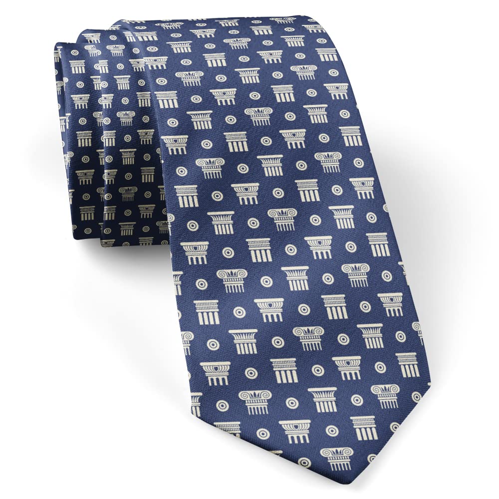 ( Greek Roman Ancient Columns ) Fashion Novelty Necktie, Conversation Neckwear Ties Great for Party and Events