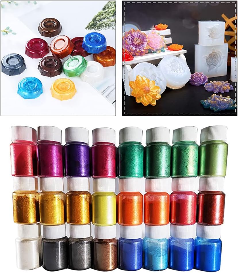 DIY Handmade Pearlescent Mica Powder Epoxy Resin Dye Pearl Resin Pigments Material Crystal Mold Soap Making mica Powder for soap Making