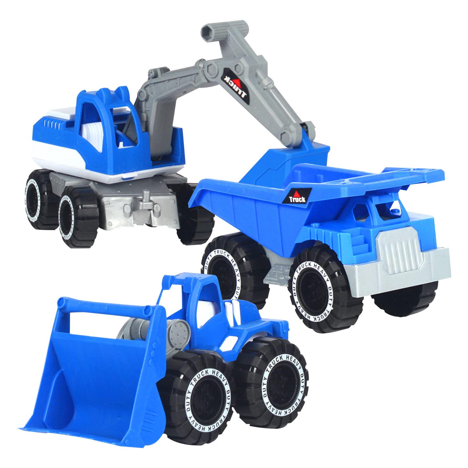 Juego de Juguetes de Playa para construcción de Camiones para niños portát y Conveniente, camión excavador, Excavadora y camión volquete, Juguetes de Arena para niños