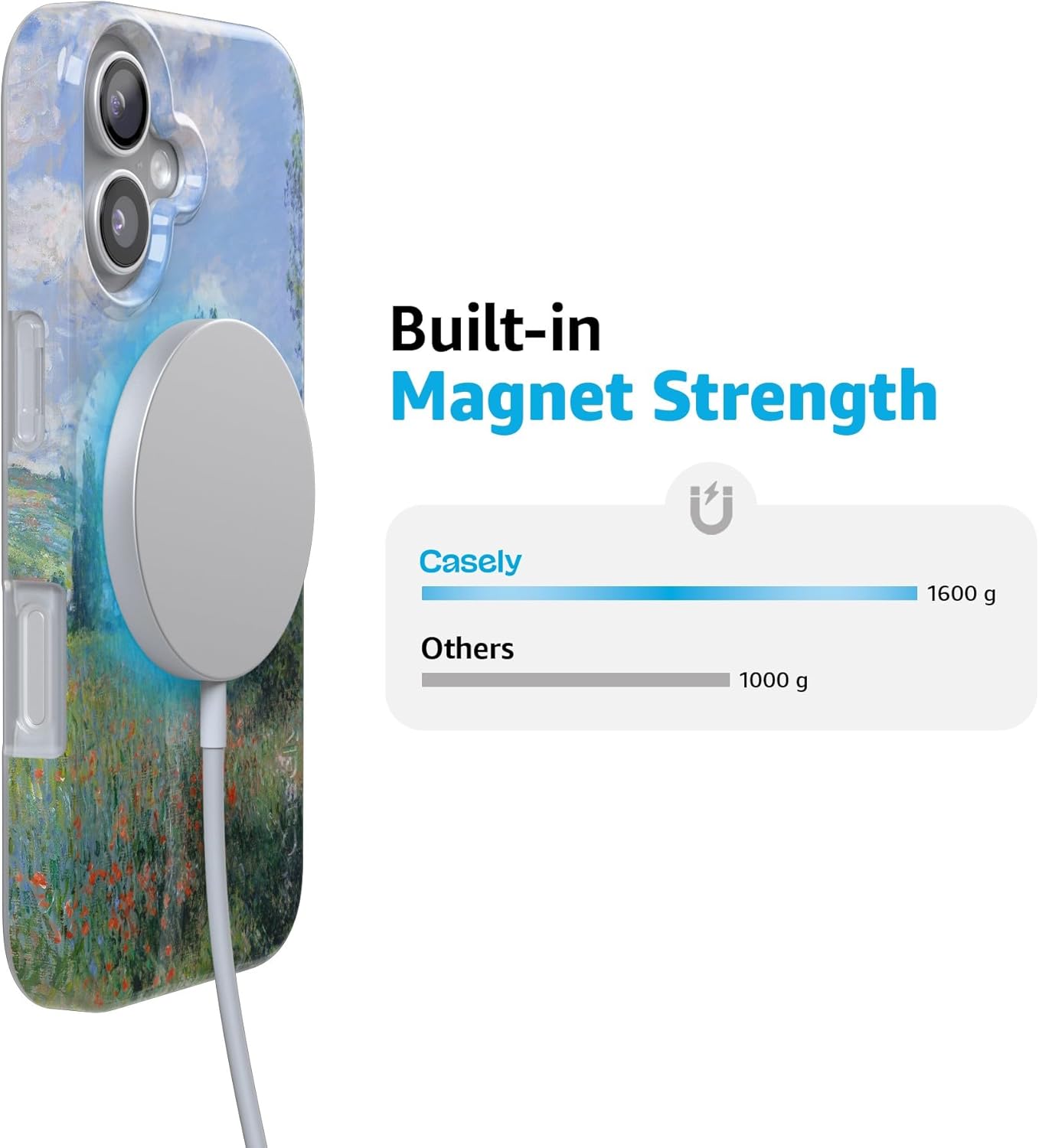 Casely iPhone 17 Case | Monet's View | The Met Museum | Compatible with MagSafe | Classic Ultra Slim Design - Image 3