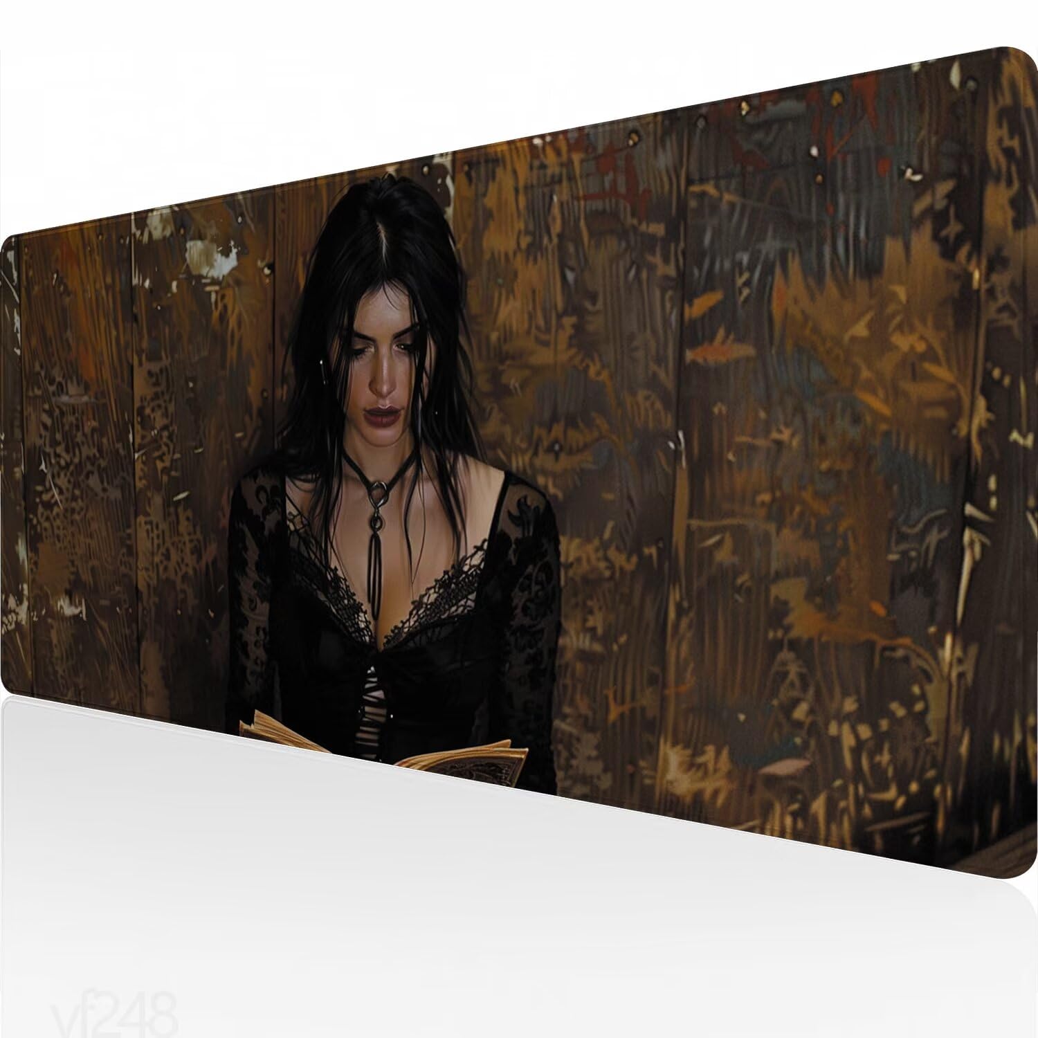 Alfombrilla Ratón negro Alfombrilla Raton 1500x800x3mm, mujer Alfombrilla de Ratón Extendida de Gran Tamaño con Bordes Cosidos, Protector Escritorio, Antideslizante, Alfombrilla Ratón Gaming YF-248