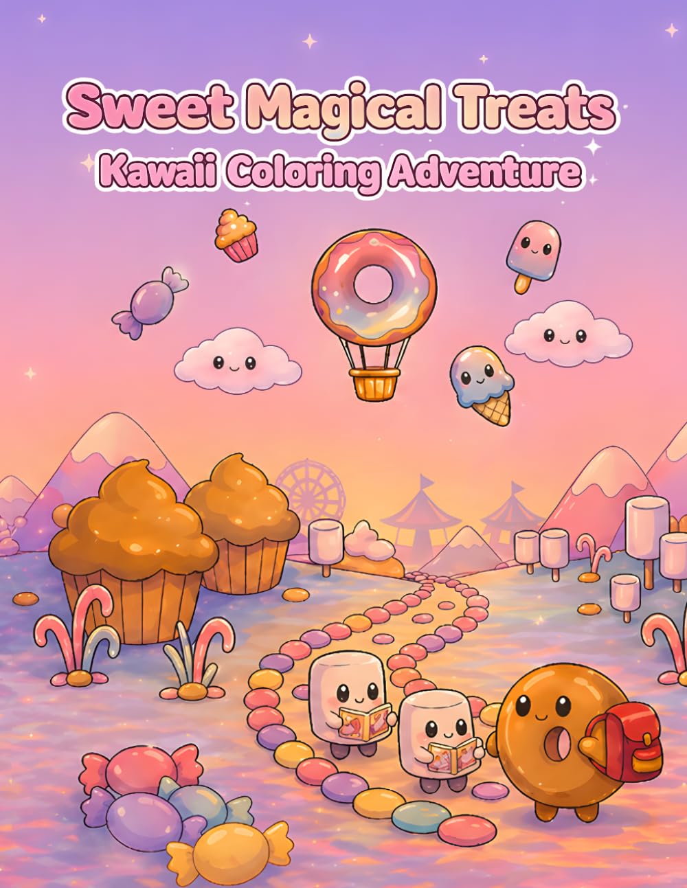 Sweet Magical Treats: Kawaii Coloring Adventure