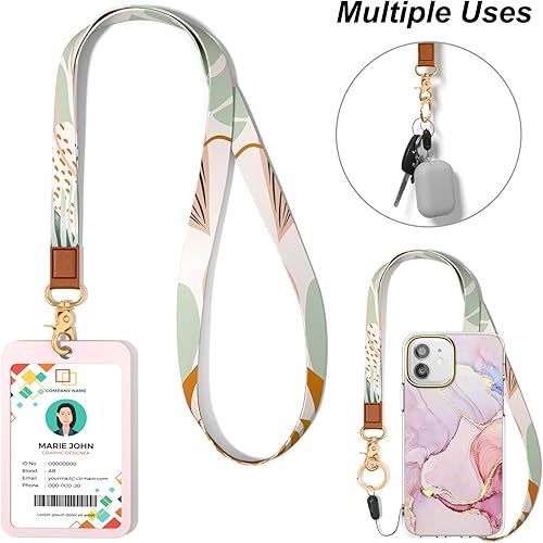 Miniatura 151 de Llavero con cordón para el cuello, correa de cordón larga para mujeres y hombres, llaves de automóvil, insignias de identificación, tarjeta