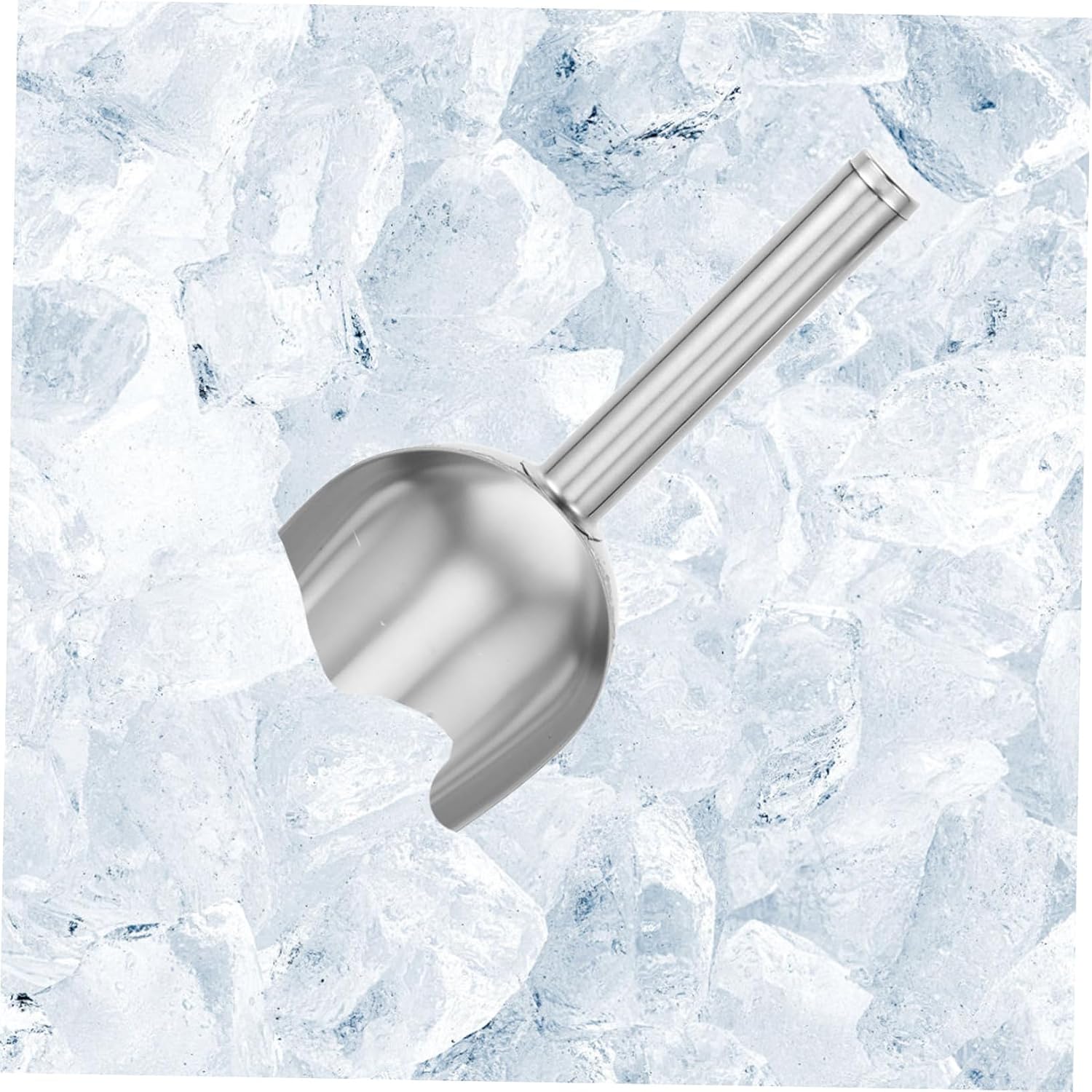 Stainless Steel Ice Tongs and Scoop Set, Compact Kitchen Bar Tool 2 Pieces