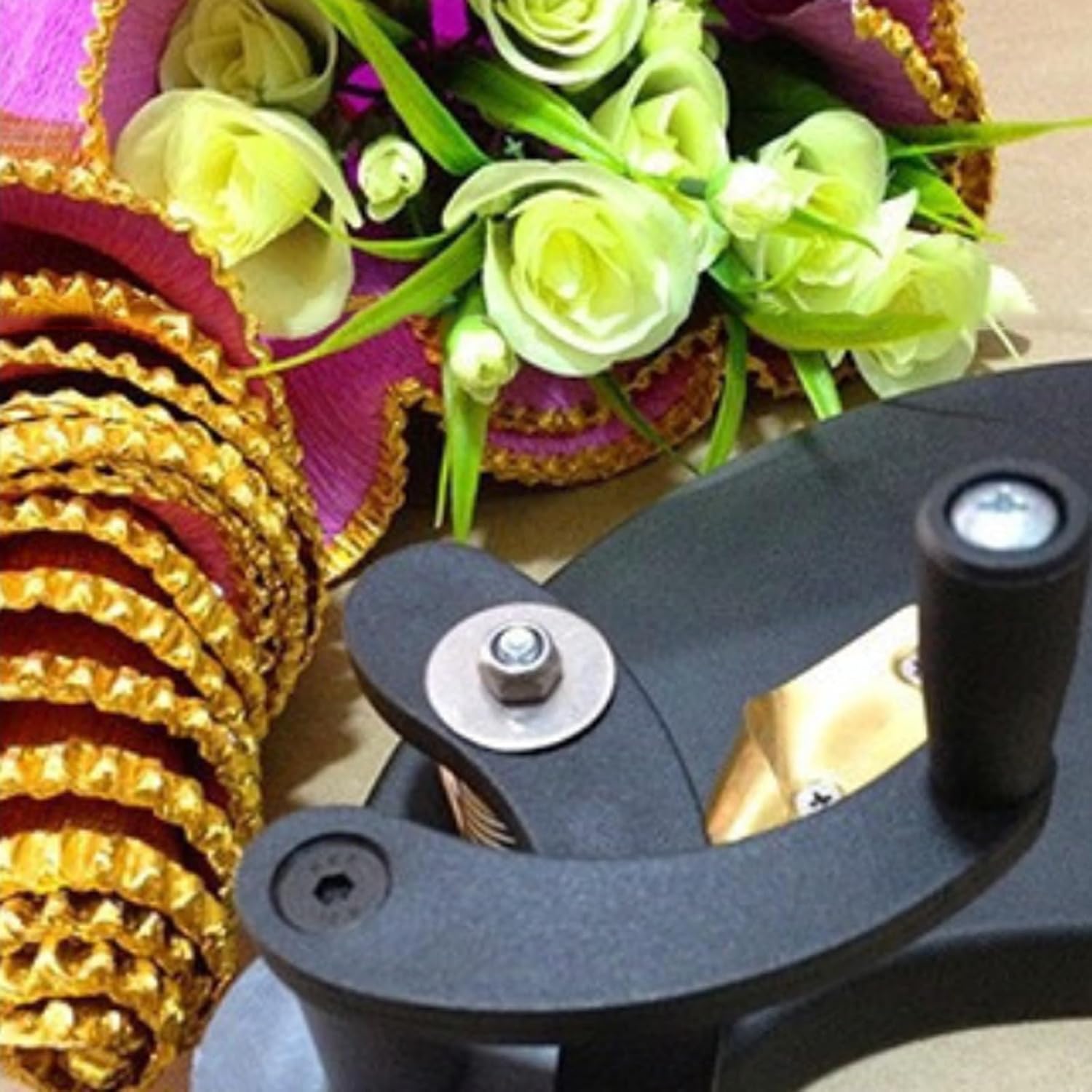 Wrinkle Paper Lace Machine, Roll Paper Flower Packaging Tool, Used for Flower Shops, Floral Handicrafts, Etc