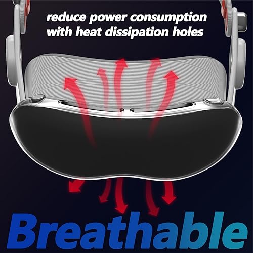 Miniatura 6 de CHATSZ Funda para Vision Pro, funda transparente VR transparente, a prueba de golpes, carcasa protectora de TPU para viajes, accesorio protector de