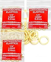 Vista 8 de Látex Ámbar 3 Paquetes 300 unidades Bandas Elásticas Intraorales Pesadas de 1/8 pulgada Unimedic Elásticos Ortodónticos Bandas de Goma Dental