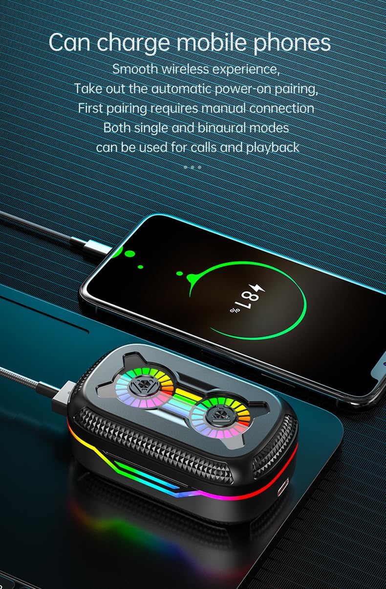 Clip On Earbud Open Ear Headphones Wireless Bluetooth 5.3 Headphones,48H Playtime IPX5 Waterproof Wireless Earbuds, Snug Fit for Workout Driving Walking with Phone,Black