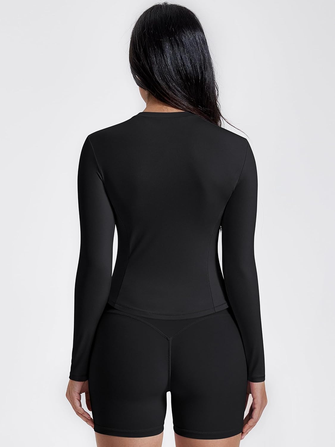 GYM RAINBOW Long Sleeve Workout Shirts for Women, Cropped Athletic Tops Slim Fit Crew Neck Yoga Top Running Gym T Shirts - Image 4