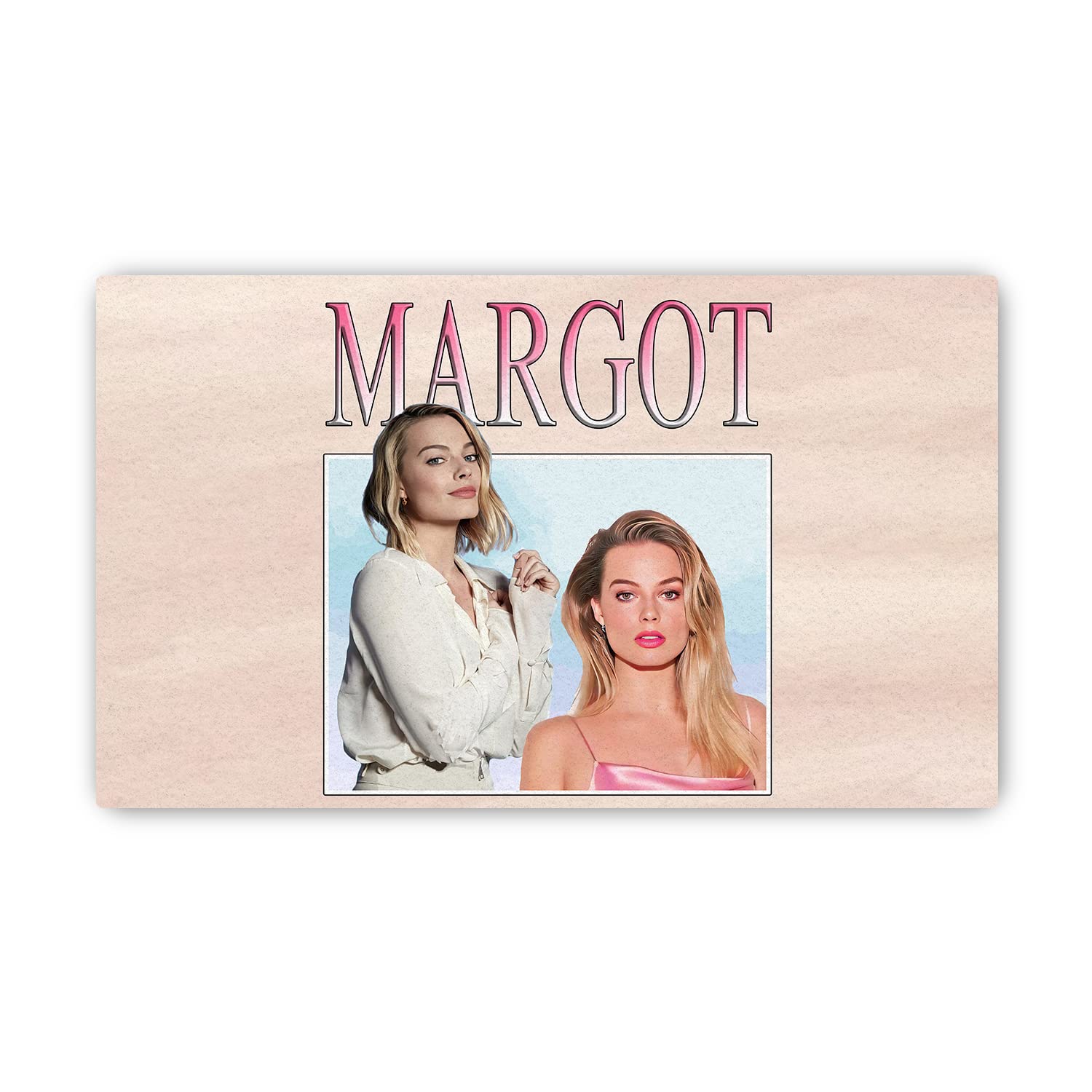 Margot Actress Doormat Robbie Merch Indoor Outdoor Welcome Mat Rubber Base Non Slip for Home Bathroom Bedroom Living Room - 001