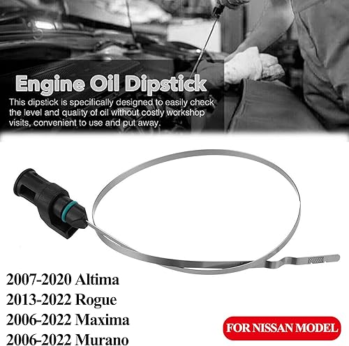 Miniatura 2 de Indicador de nivel de aceite de transmisión CVT compatible con Nissan Altima 2007-2020  Rogue 2013-2022  Maxima Murano 2006-2022 Medidor de repuesto