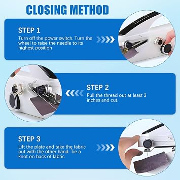 Mini Handheld Sewing Machine, Portable Electric Sewing Machine for Beginners, Hand Stitching Machines with Complete Accessory Kit, for Emergency Clothing Repair on The Go