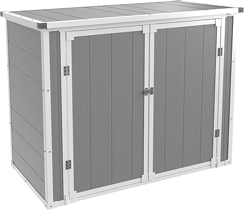 UDPATIO Caja de cubierta grande XL de 130 galones, caja impermeable de resina de doble pared, caja de almacenamiento para terraza al aire libre con